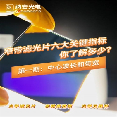 窄带滤光片关键指标全解析（一）：中心波长与带宽的选型密码